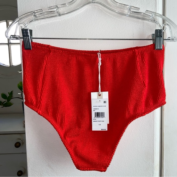 Good American Always Fits Bottom Bright Poppy NWT | Sz 1/2 Small/Med - Picture 2 of 14